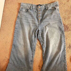 Gap Hi-Rise Wide Leg Button Fly Jeans Sz 20